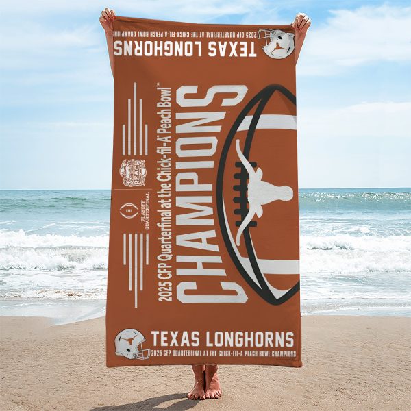 Texas Longhorns Football Rectangle Beach Towel - TANTN 10239