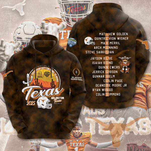 Texas Longhorns Football 3D Apparel - MAITM 9448