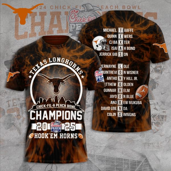 Texas Longhorns Football 3D Apparel - TANTN 10246