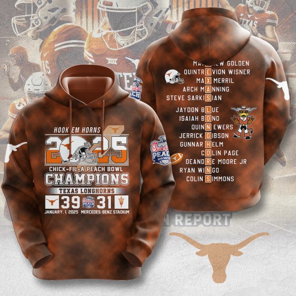 Texas Longhorns Football 3D Apparel - MAITM 9434