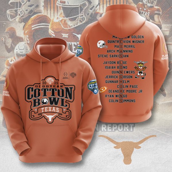 Texas Longhorns Football 3D Apparel - MAITM 9473