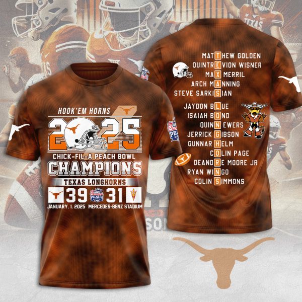 Texas Longhorns Football 3D Apparel - MAITM 9434