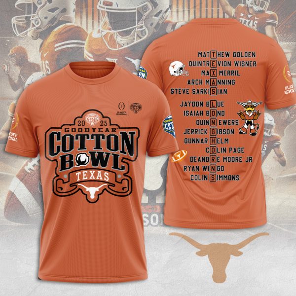 Texas Longhorns Football 3D Apparel - MAITM 9473