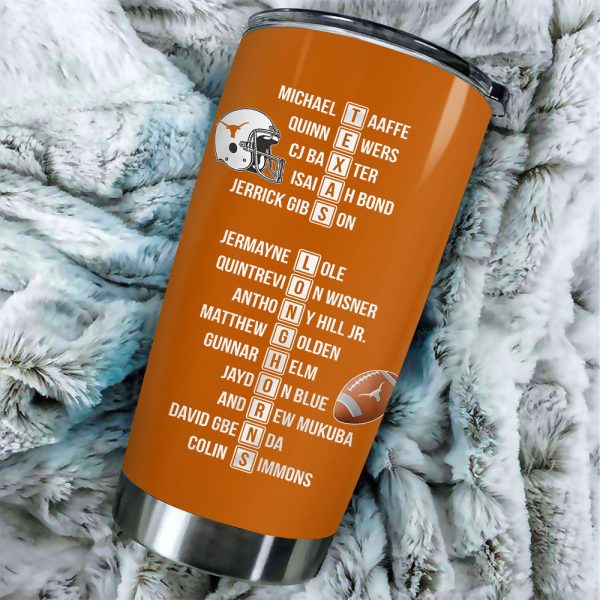 Texas Longhorns Football Tumbler Cup - TANTN 10267