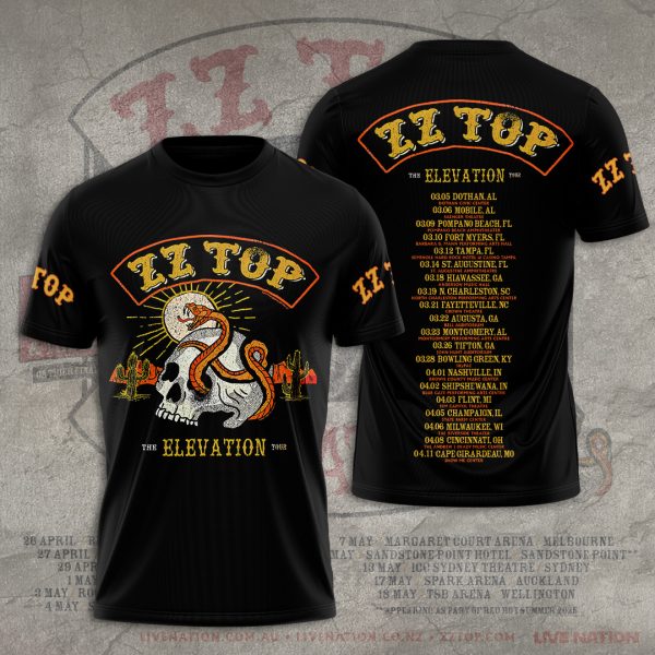 ZZ Top Band 3D Apparel - TANTN 10578