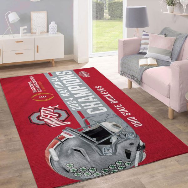 Ohio State Buckeyes Football Rectangular Rug - MAITM 9968