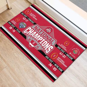 Ohio State Buckeyes Football Foldable Doormat - MAITM 9738