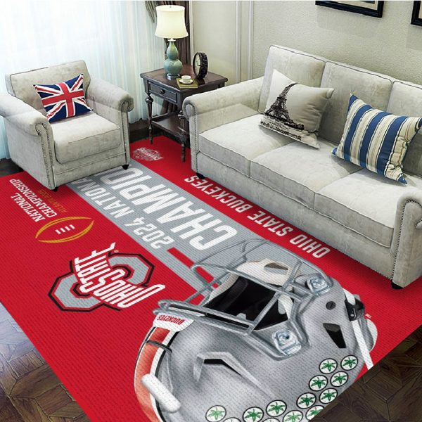 Ohio State Buckeyes Football Rectangular Rug - MAITM 9968