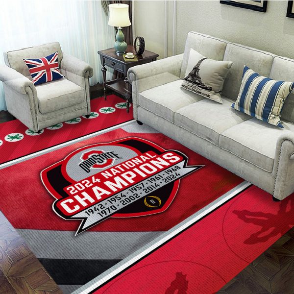 Ohio State Buckeyes Football Rectangular Rug - MAITM 9952