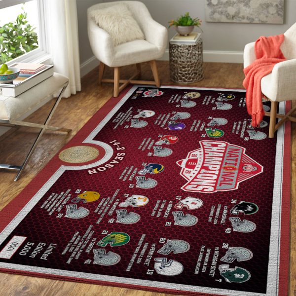 Ohio State Buckeyes Football Rectangular Rug - MAITM 9766