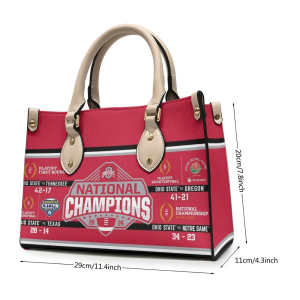 Ohio State Buckeyes Football Leather HandBag - MAITM 9765