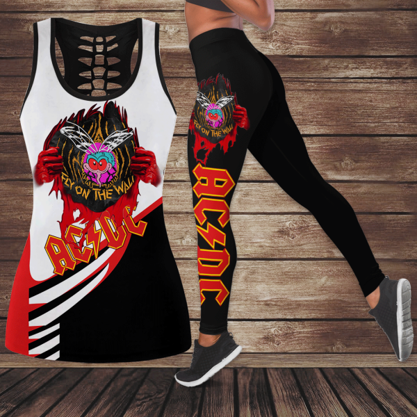 AC/DC Hollow Tank Top Leggings - ANHNV 6061