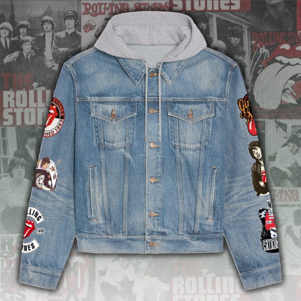 The Rolling Stones Women's Denim Hood Jacket - ANHNV 5949