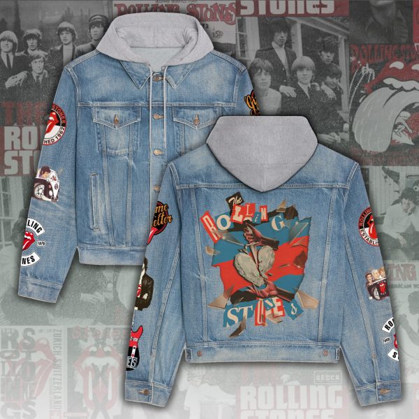 The Rolling Stones Women's Denim Hood Jacket - ANHNV 5949