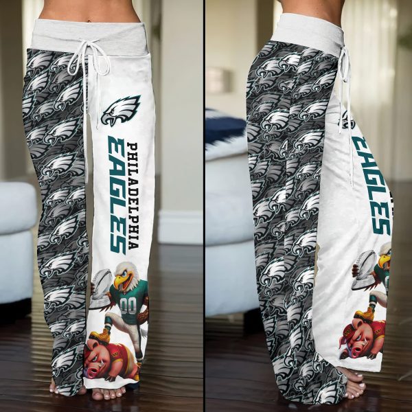 Philadelphia Eagles High-Waisted Straight-Leg Trousers - ANHNV 5956