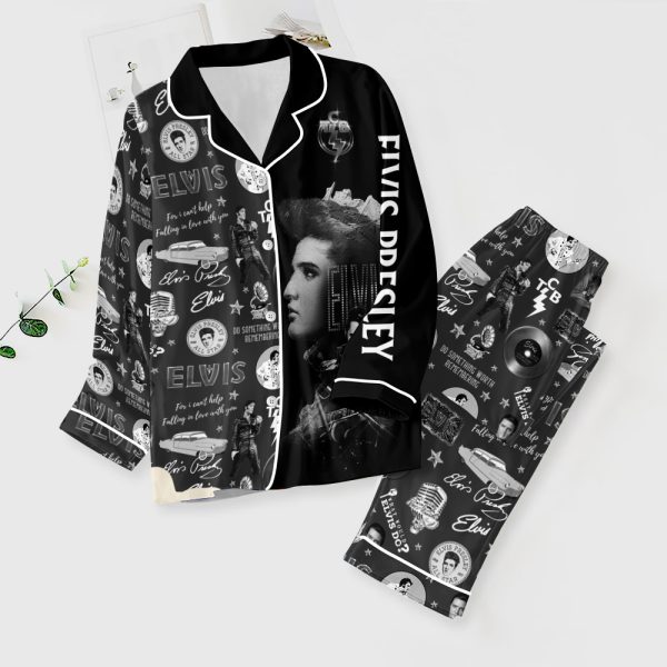 Elvis Presley Button Down Pajamas Set – ANHNV 6057