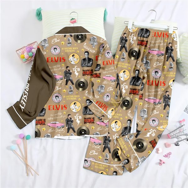 Elvis Presley Button Down Pajamas Set – ANHNV 6088