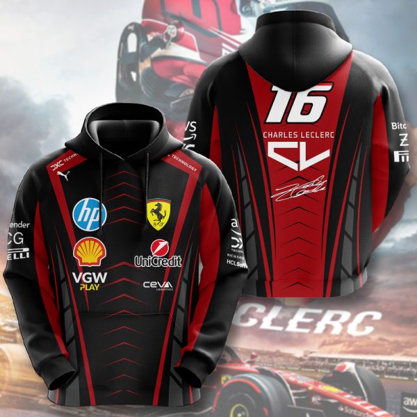 Scuderia Ferrari x Charles Leclerc 3D Apparel - HOATT 8213