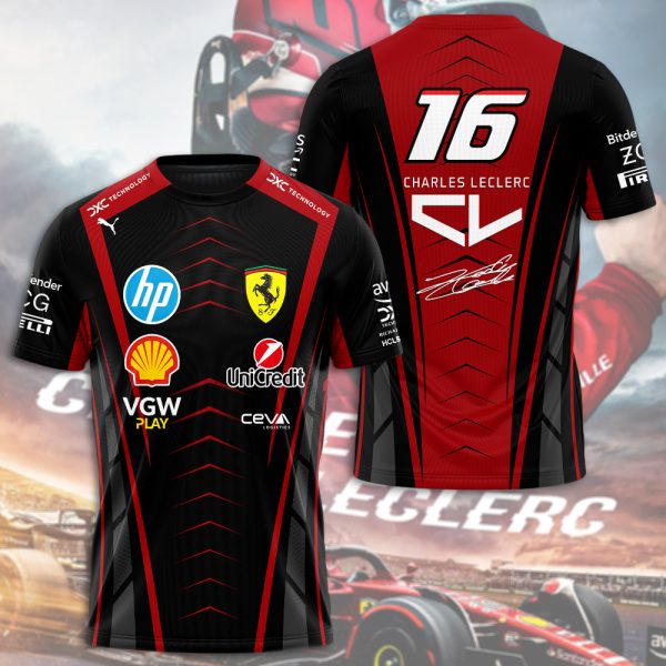 Scuderia Ferrari x Charles Leclerc 3D Apparel - HOATT 8213