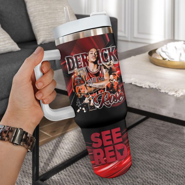 Personalized Chicago Bulls 40oz Stanley Tumbler - VANDH 4288