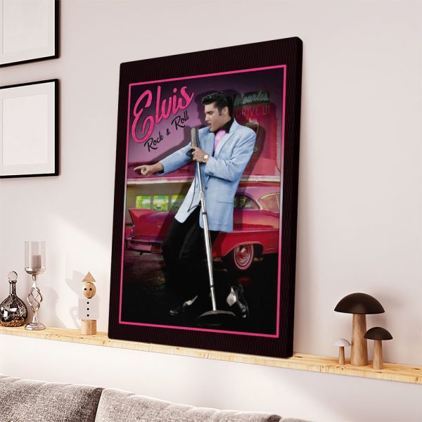 Elvis Presley Rectangle Canvas With Inner Frame - HOATT 8226