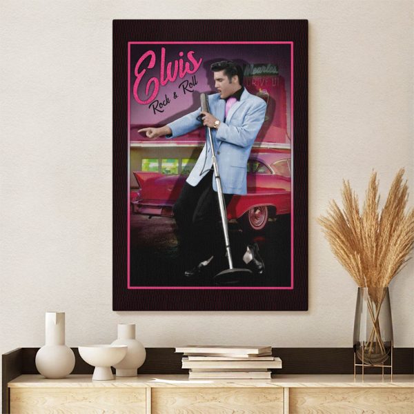 Elvis Presley Rectangle Canvas With Inner Frame - HOATT 8226