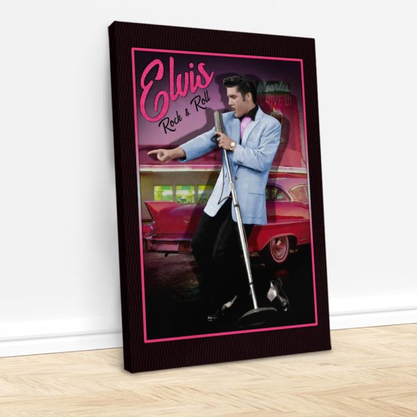 Elvis Presley Rectangle Canvas With Inner Frame - HOATT 8226