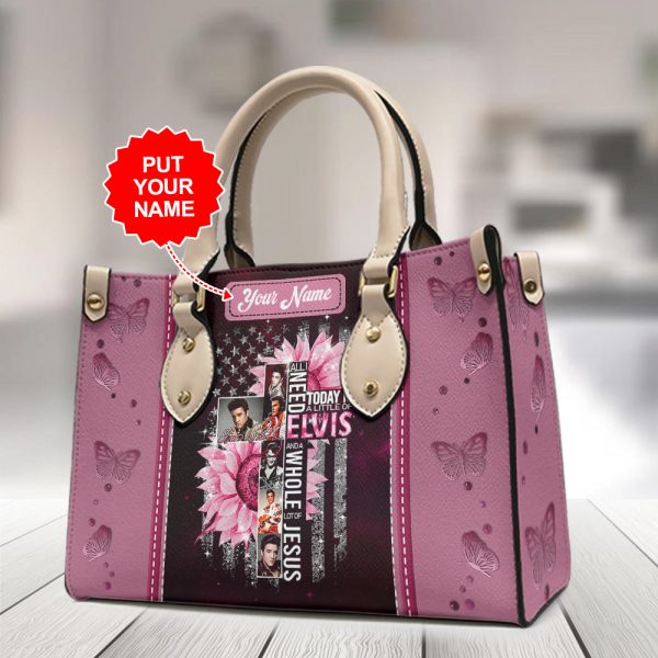 Personalized Elvis Presley Leather HandBag - MAITM 9814