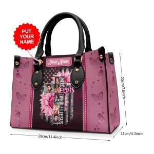 Personalized Elvis Presley Leather HandBag - MAITM 9814