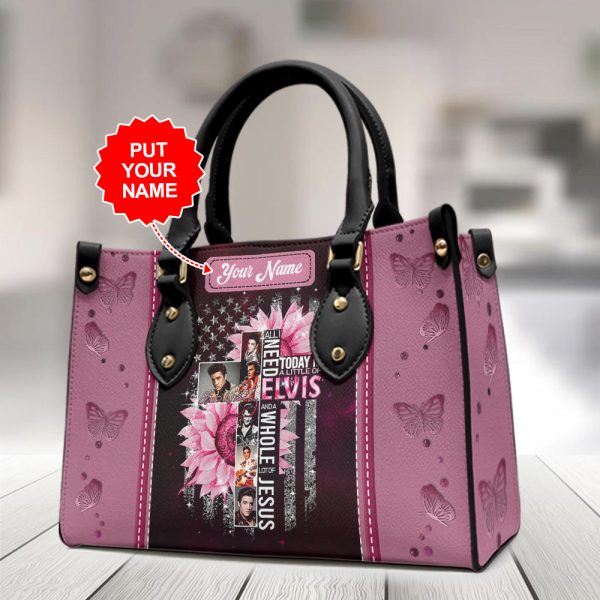 Personalized Elvis Presley Leather HandBag - MAITM 9814