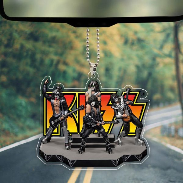 Kiss Band Custom Shape Clear 1-sided Acrylic Car Ornament - GNE 2707