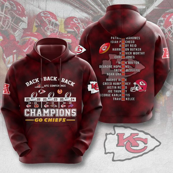 Kansas City Chiefs 3D Apparel - MAITM 9782