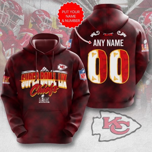 Personalized Kansas City Chiefs 3D Apparel - MAITM 9747