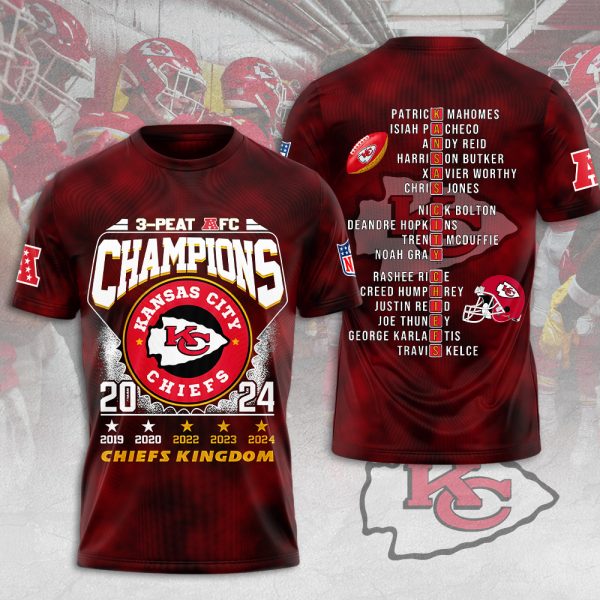 Kansas City Chiefs 3D Apparel - MAITM 9757