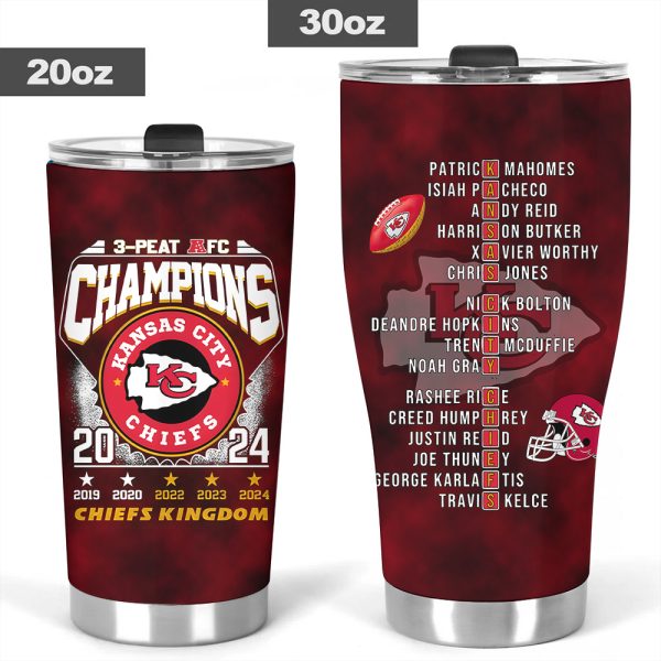 Kansas City Chiefs Tumbler Cup - MAITM 9774