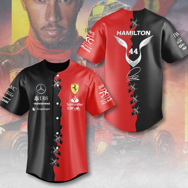 Lewis Hamilton Baseball Jersey - MAITM 9742