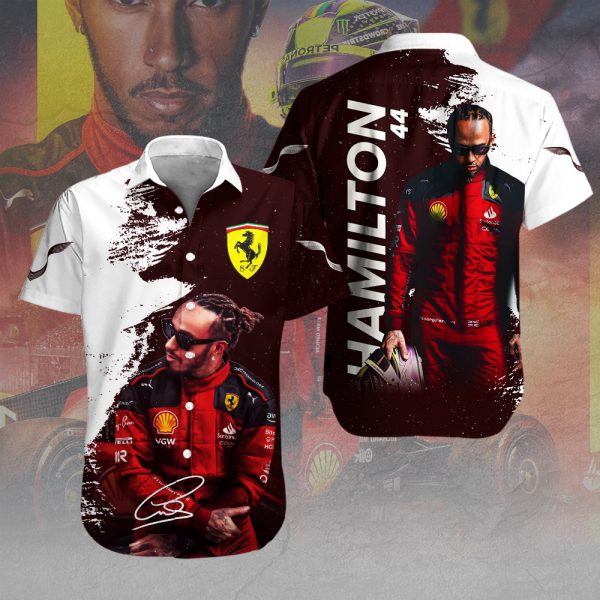 Scuderia Ferrari x Lewis Hamilton Short Sleeve Dress Shirt – MAITM 9930