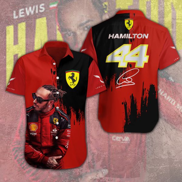 Lewis Hamilton x Scuderia Ferrari Short Sleeve Dress Shirt – MAITM 9981