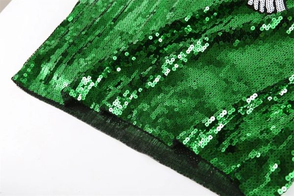 Philadelphia Eagles Green Sequin Round Neck Shirt - MAITM DROP038