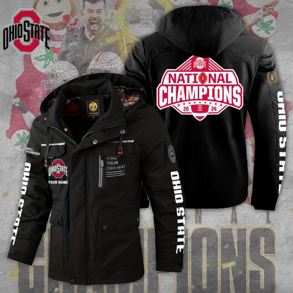 Personalized Ohio State Buckeyes Football 2D Parka Jacket - TANTN 10706