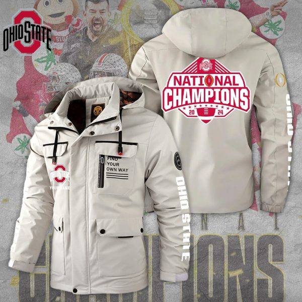 Personalized Ohio State Buckeyes Football 2D Parka Jacket - TANTN 10706