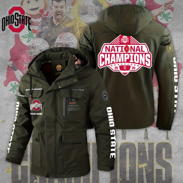 Personalized Ohio State Buckeyes Football 2D Parka Jacket - TANTN 10706