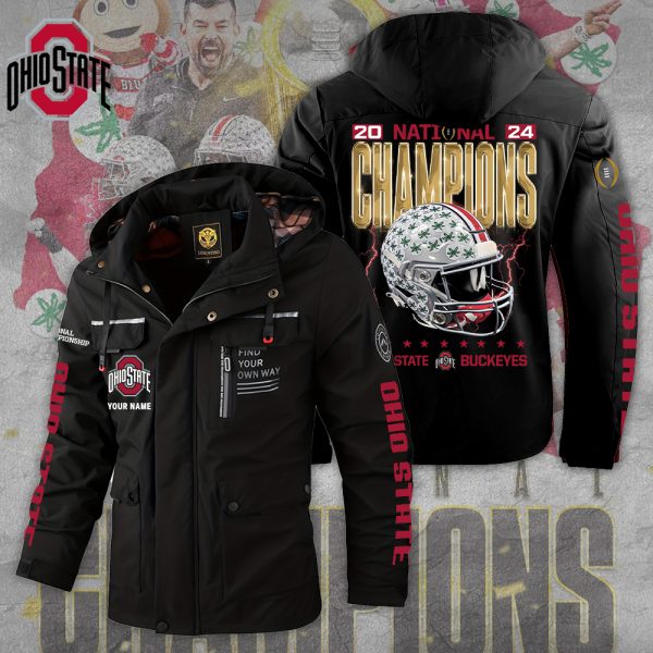 Ohio State Buckeyes Football 2D Parka Jacket - TANTN 10707