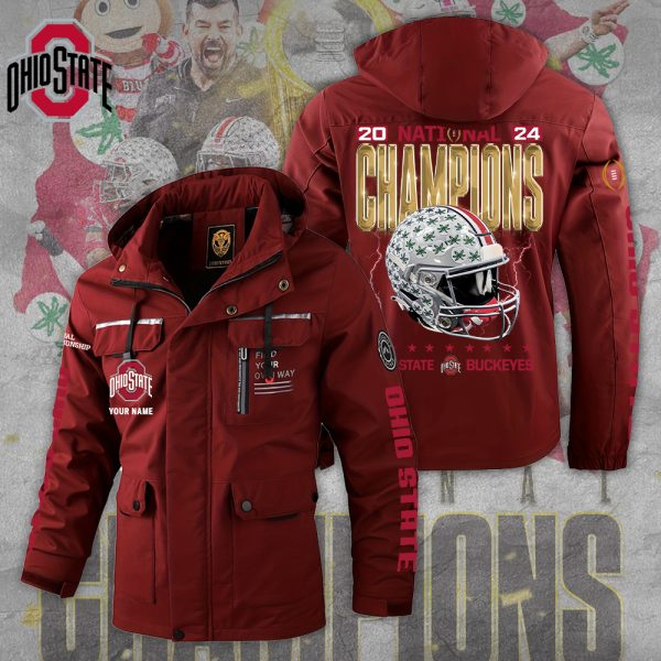 Ohio State Buckeyes Football 2D Parka Jacket - TANTN 10707