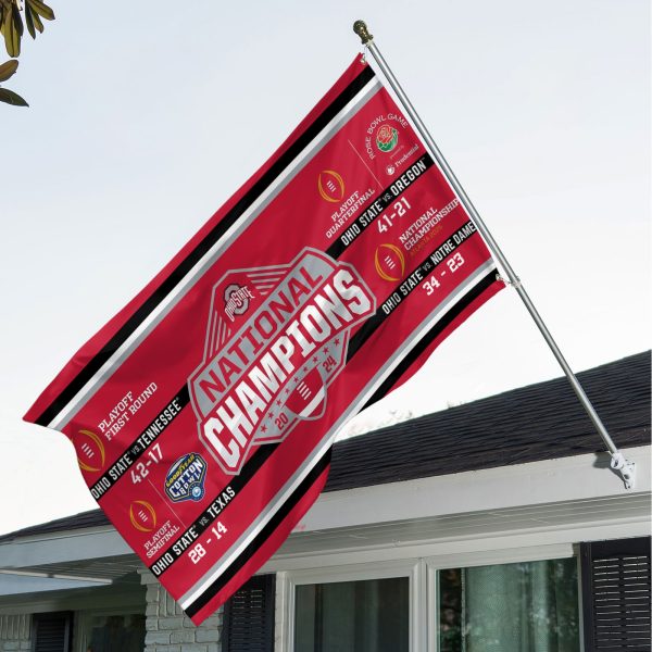 Ohio State Buckeyes Football 3D House Flag - MAITM 9762