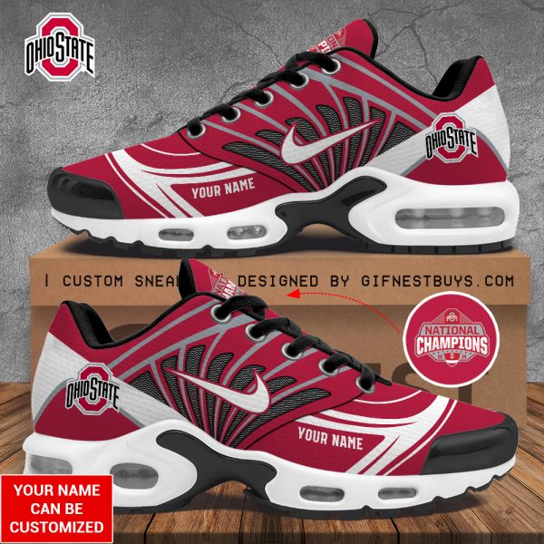 Personalized Ohio State Buckeyes Football Air Max Shoes - TANTN 10693