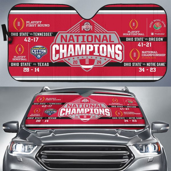 Ohio State Buckeyes Football Auto Sun Shade – MAITM 9761