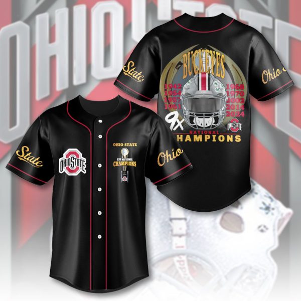 Ohio State Buckeyes Football Baseball Jersey - HOATT 8321