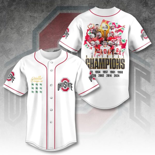 Ohio State Buckeyes Football Baseball Jersey - HOATT 8440