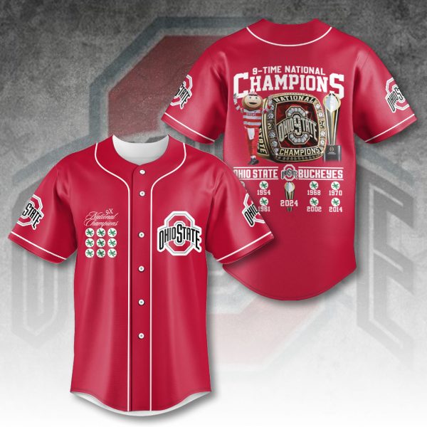 Ohio State Buckeyes Football Baseball Jersey - HOATT 8445